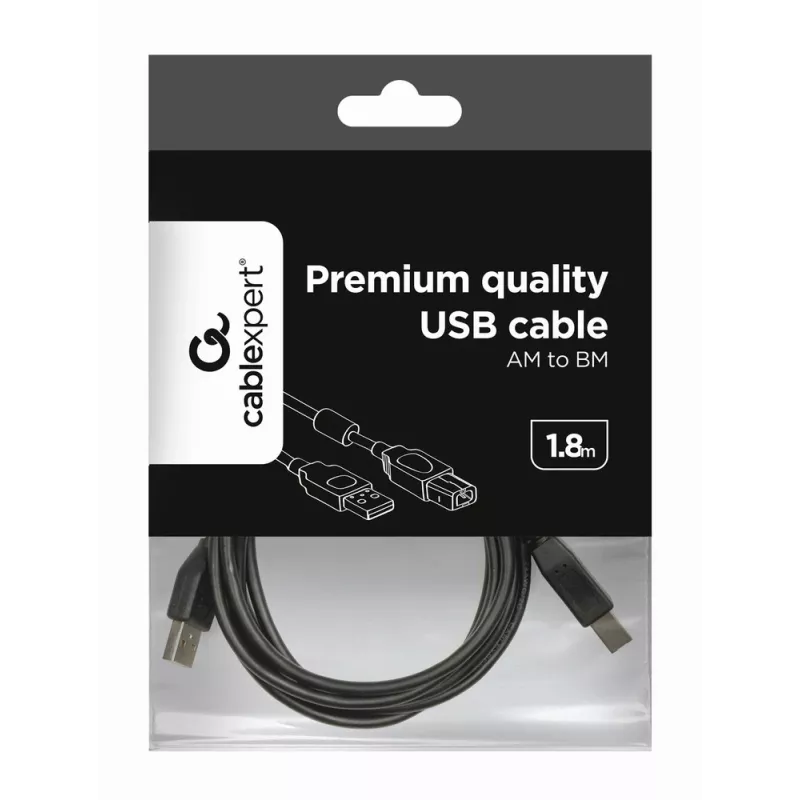 GEMBIRD cable de calidad premium USB conector macho A a conector macho B – 2 m