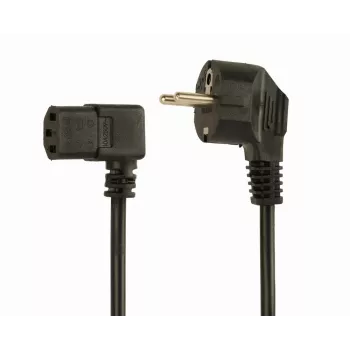 GEMBIRD cable de alimentación (C13 en ángulo), homologado VDE, 2,0 m