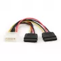 GEMBIRD cable de alimentación 15 cm 2x SATA / envase a granel (cc-sata-psy)