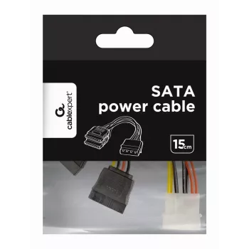 GEMBIRD cable de alimentación 15 cm 2x SATA / envase a granel (cc-sata-psy)
