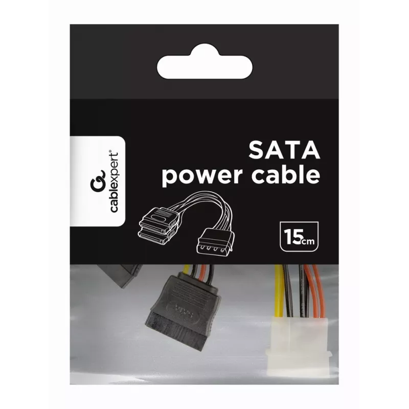 GEMBIRD cable de alimentación 15 cm 2x SATA / envase a granel (cc-sata-psy)