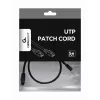 Cable de red Gembird PP12-0.5M/BK RJ45 Cat5e 0,5m Negro
