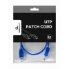 Cable de parcheo GEMBIRD - Cat 5e - UTP - 50 cm - Azul