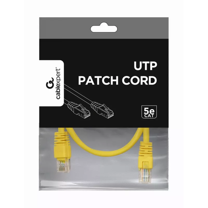 Cable de red Gembird PP12-0.5M/Y RJ-45 Cat5e 0,5 m Amarillo