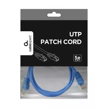 Cable de parcheo GEMBIRD - Cat 5e - UTP - 1m - Azul