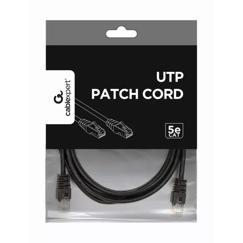 GEMBIRD Cable de red - Cat 5e - UTP - 3 m - negro