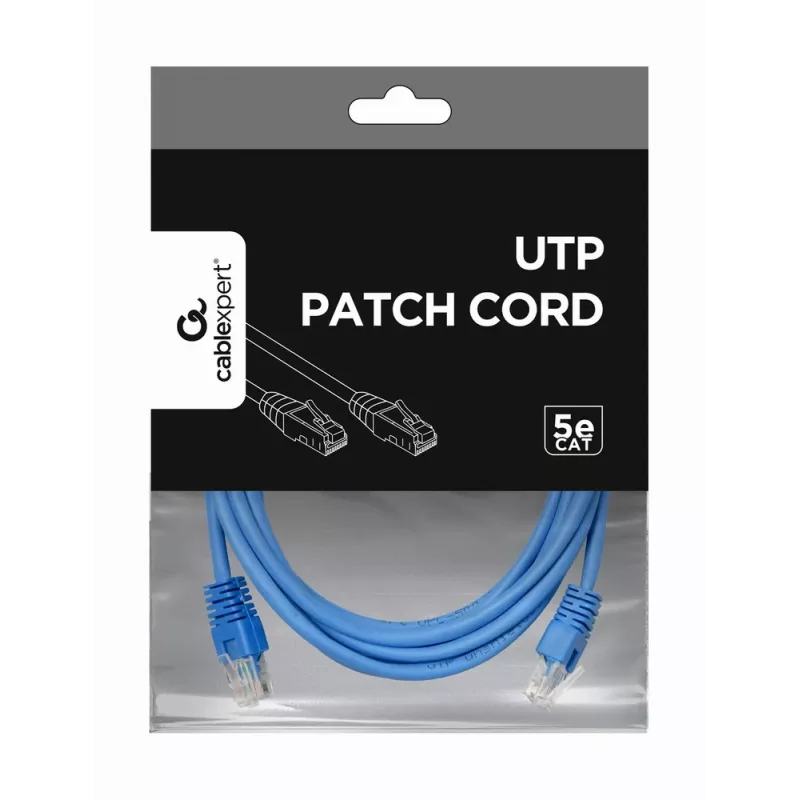 GEMBIRD Cable de red - Cat 5e - UTP - 3 m - azul