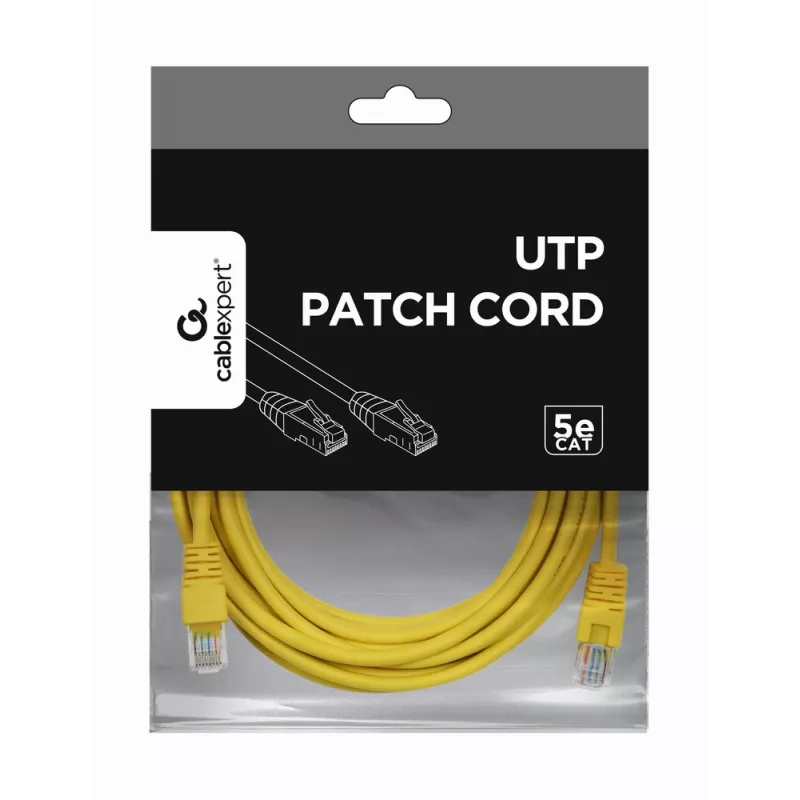 GEMBIRD Cable de red - Cat 5e - UTP - 5 m - amarillo