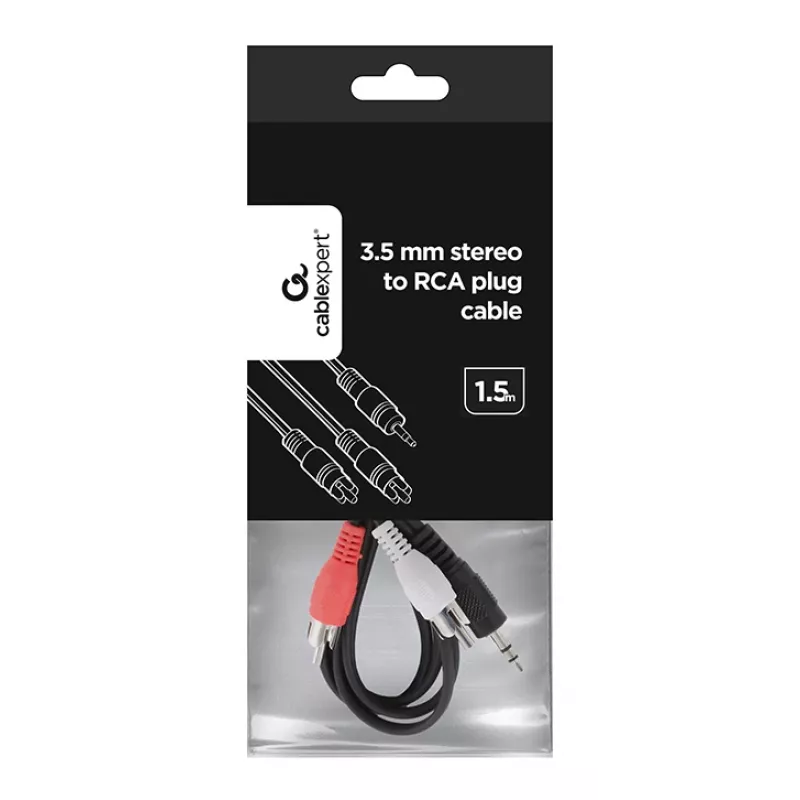 GEMBIRD Cable de jack 3,5 mm a RCA 1,5 m