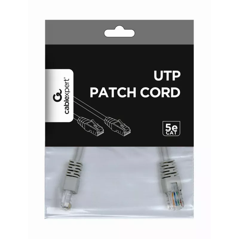 Cable de red GEMBIRD - Cat 5e - UTP - 25 cm - Gris
