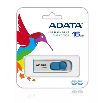 ADATA C008 pendrive 16 GB USB Type-A 2.0 azul, blanco