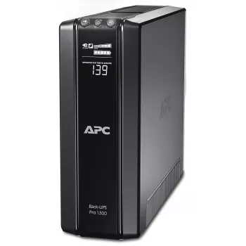 APC Back-UPS Pro, 1500VA/865W, torre, 230V, 10 tomas IEC C13, AVR, LCD, batería reemplazable por el usuario