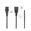 GEMBIRD cable de alimentación (C13 a C14), certificado VDE, 2,0 m