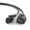 Gembird PC-186-VDE cable de alimentación, CEE 7/7 a C13, VDE, 1,8 m, negro