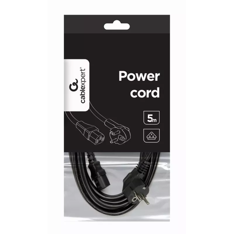 GEMBIRD Cable de alimentación (C13), certificado VDE 5 m