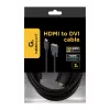 Cable HDMI a DVI-D GEMBIRD CC-HDMI-DVI-10 3 m, negro, conector macho-conector macho, contactos dorados