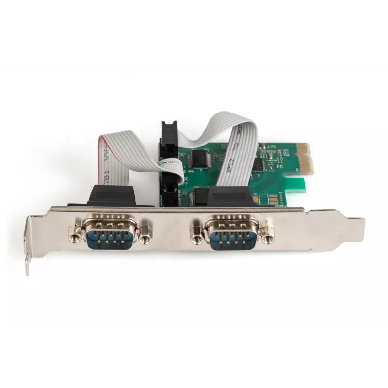 Tarjeta de expansión serie E/S DIGITUS 2 puertos PCIe 2 x DB9 M con chapa de ranura + chapas LP chipset MCS9901