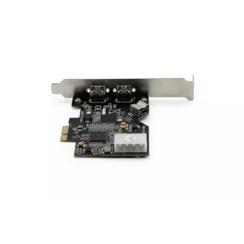 Tarjeta de interfaz DIGITUS IEEE 1394b PCIe 3 puertos, 2x9 polos externos + 1x9 polos internos