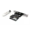 Tarjeta de interfaz DIGITUS IEEE 1394b PCIe 3 puertos, 2x9 polos externos + 1x9 polos internos