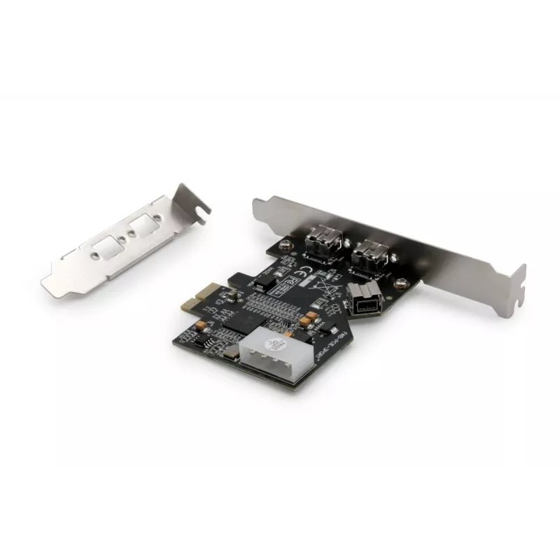 Tarjeta de interfaz DIGITUS IEEE 1394b PCIe 3 puertos, 2x9 polos externos + 1x9 polos internos