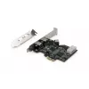 Tarjeta de interfaz DIGITUS IEEE 1394b PCIe 3 puertos, 2x9 polos externos + 1x9 polos internos