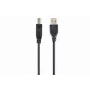 Cable USB Gembird 4,5 m USB 2.0 A/B M, negro, conector macho/conector macho