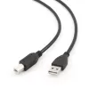 Cable USB Gembird 4,5 m USB 2.0 A/B M, negro, conector macho/conector macho