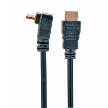 Cable HDMI de alta velocidad con Ethernet GEMBIRD, conector acodado 90 grados hacia arriba, 3 m