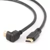 Cable HDMI de alta velocidad con Ethernet GEMBIRD, conector acodado 90 grados hacia arriba, 3 m