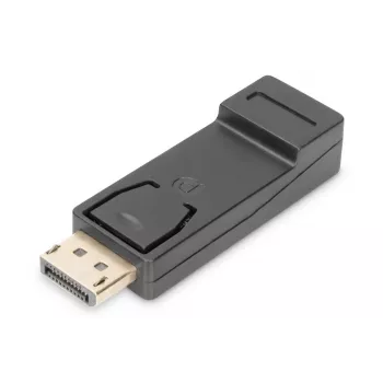 Adaptador DisplayPort DIGITUS ASSMANN, DP - HDMI tipo A macho/hembra, con bloqueo, CE negro