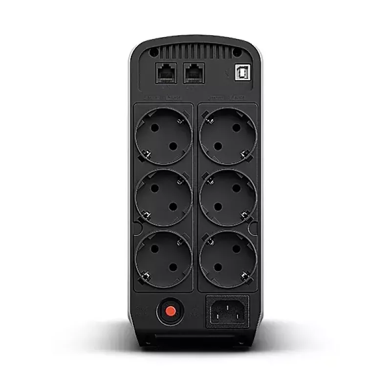 Sistema de alimentación ininterrumpida CYBERPOWER CP900EPFCLCD — 0.9 kVA (540 W), 6 tomas AC, LCD, onda senoidal pura, torre