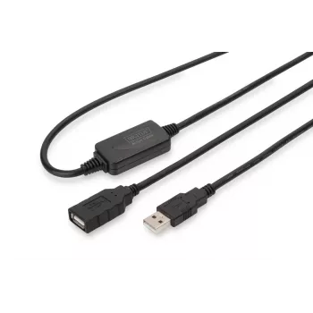 DIGITUS Cable repetidor USB 2.0 USB A macho / A hembra 10 m (DA-73100-1)