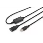 DIGITUS Cable repetidor USB 2.0 USB A macho / A hembra 10 m (DA-73100-1)