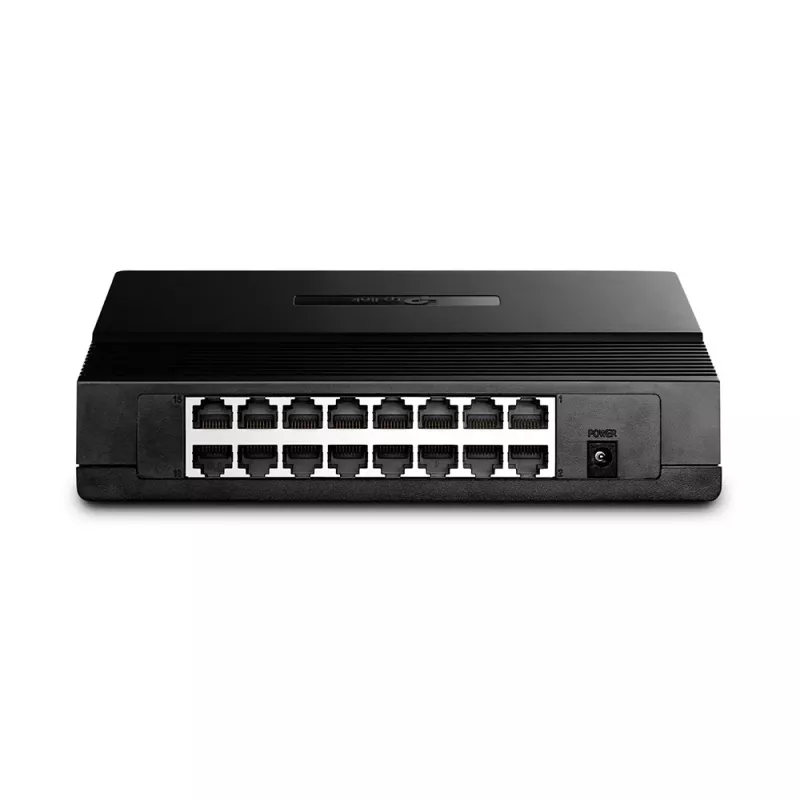 TP-Link Switch de escritorio de 16 puertos 10/100Mbps, no gestionado, Fast Ethernet (10/100), full duplex, montaje en rack, montaje en pared