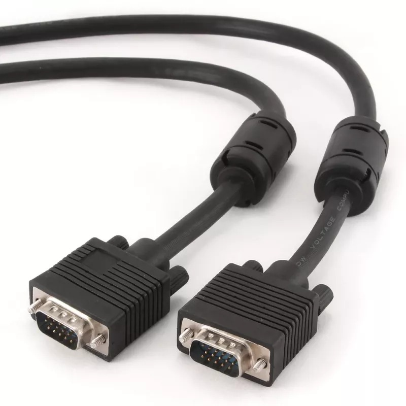 GEMBIRD Cable VGA Premium HD15M/HD15M doble apantallado con 2*ferrita 2,0 m / negro