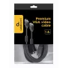 GEMBIRD Cable VGA Premium HD15M/HD15M doble apantallado con 2*ferrita 2,0 m / negro