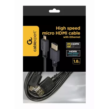 GEMBIRD Cable HDMI macho a Micro-D macho con conectores dorados 2,0 m negro