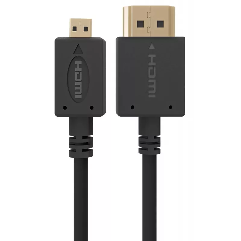 Gembird CC-HDMID-6 Cable HDMI a Micro HDMI (Tipo D), chapado en oro, 1,8 m, negro