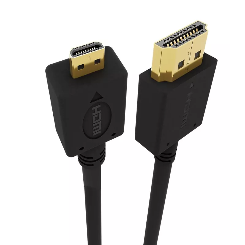 Gembird CC-HDMID-6 Cable HDMI a Micro HDMI (Tipo D), chapado en oro, 1,8 m, negro