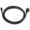 Gembird CC-HDMID-6 Cable HDMI a Micro HDMI (Tipo D), chapado en oro, 1,8 m, negro