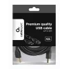 Cable GEMBIRD de calidad Premium USB conector macho A a conector macho B 4,5m - negro