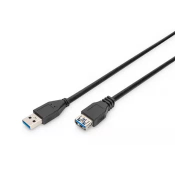 Cable DIGITUS USB 3.0 de extensión Type-A conector macho/hembra 1,8 m (ak-300203-018-s)