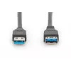 Cable DIGITUS USB 3.0 de extensión Type-A conector macho/hembra 1,8 m (ak-300203-018-s)