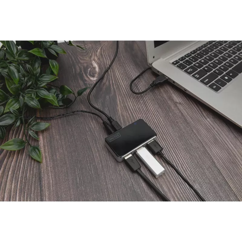 Hub USB 2.0 DIGITUS de 4 puertos (da-70220)