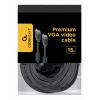 Cable GEMBIRD Premium VGA HD15M/HD15M doble apantallado con 2 núcleos de ferrita 15 m – negro