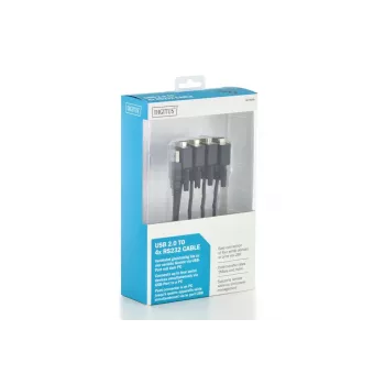 Cable DIGITUS USB 2.0 a 4x Rs232 1.5m