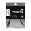 Cable de red GEMBIRD - Cat 5e - UTP - 25cm - Negro