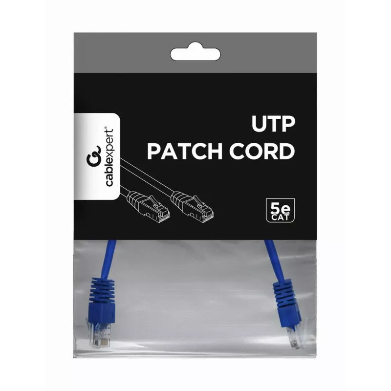 Cable de red GEMBIRD - Cat 5e - UTP - 25 cm - Azul