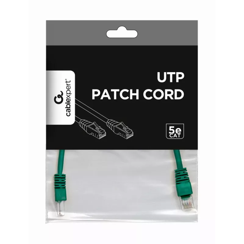 Cable de red GEMBIRD - Cat 5e - UTP - 25 cm - Verde