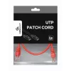Cable de red GEMBIRD - Cat 5e - UTP - 25 cm - Rojo